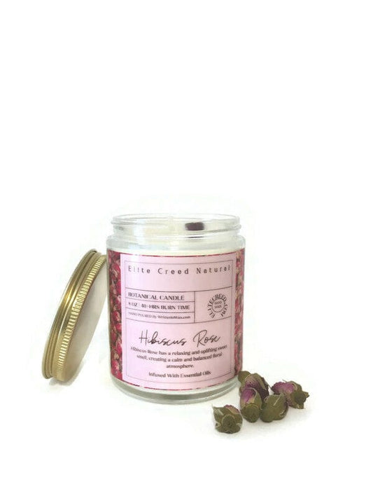 Hibiscus Rose Candle Elite Creed Natural