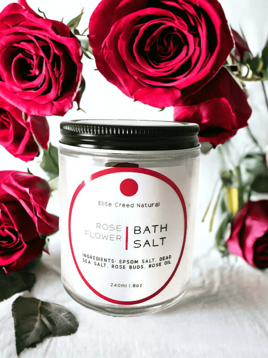 Rose Flower Bath Salt Elite Creed Natural