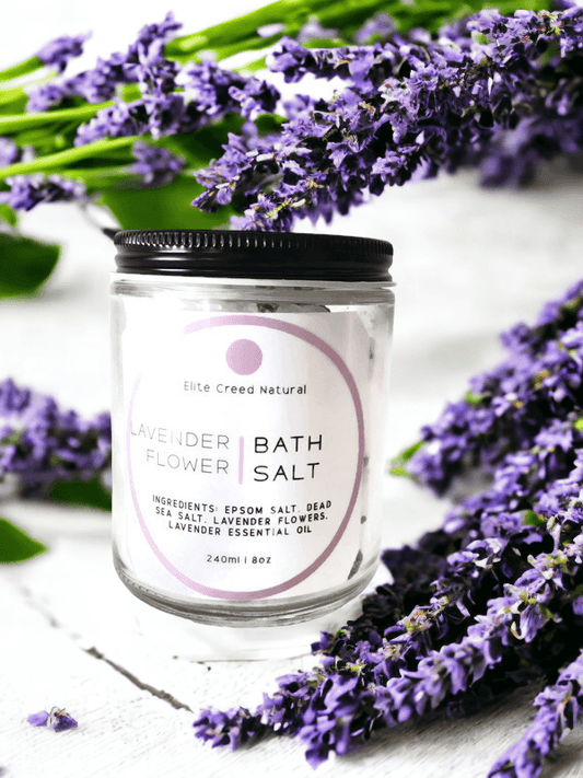 Lavender Flower Bath Salt Elite Creed Natural