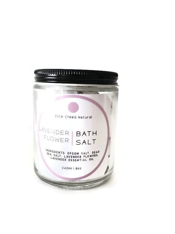 Lavender Flower Bath Salt - Elite Creed Natural
