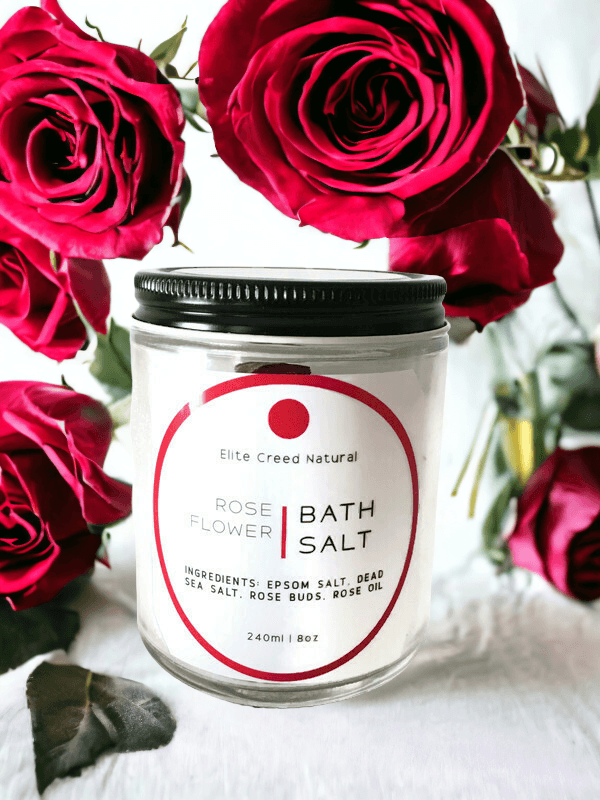Rose Flower Bath Salt - Elite Creed Natural